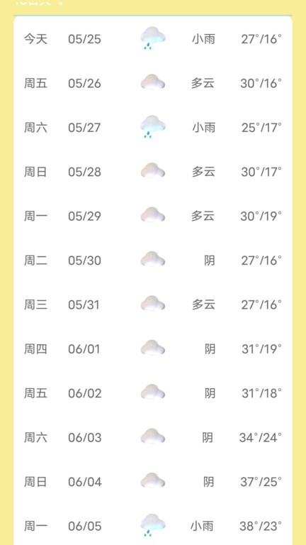 芭蕉天气预报15天